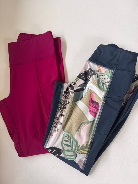Athleta Pants - Active! Athleta Legging Bundle (Pink + Blue Floral)
